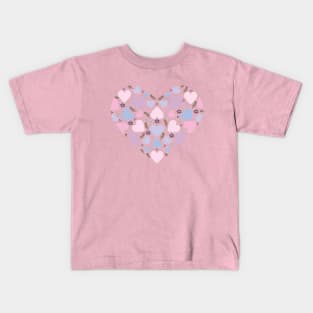 Pink heart Kids T-Shirt